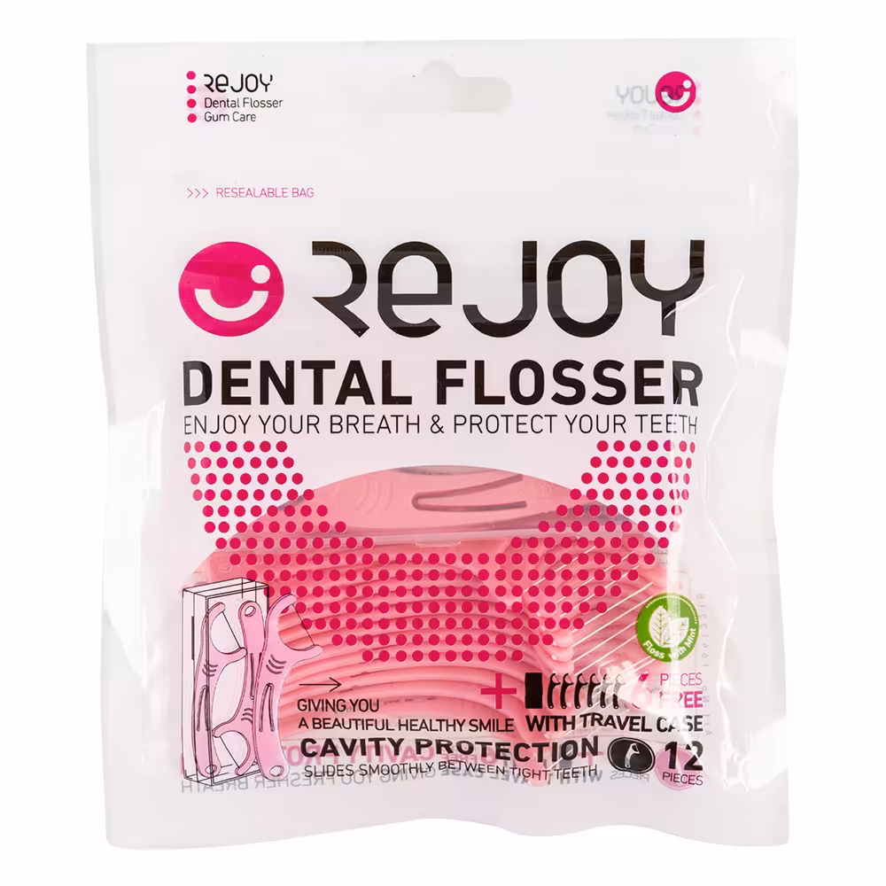 ریجوی نخ دندان کمانی نعنایی قاب دار 12 6 عددی