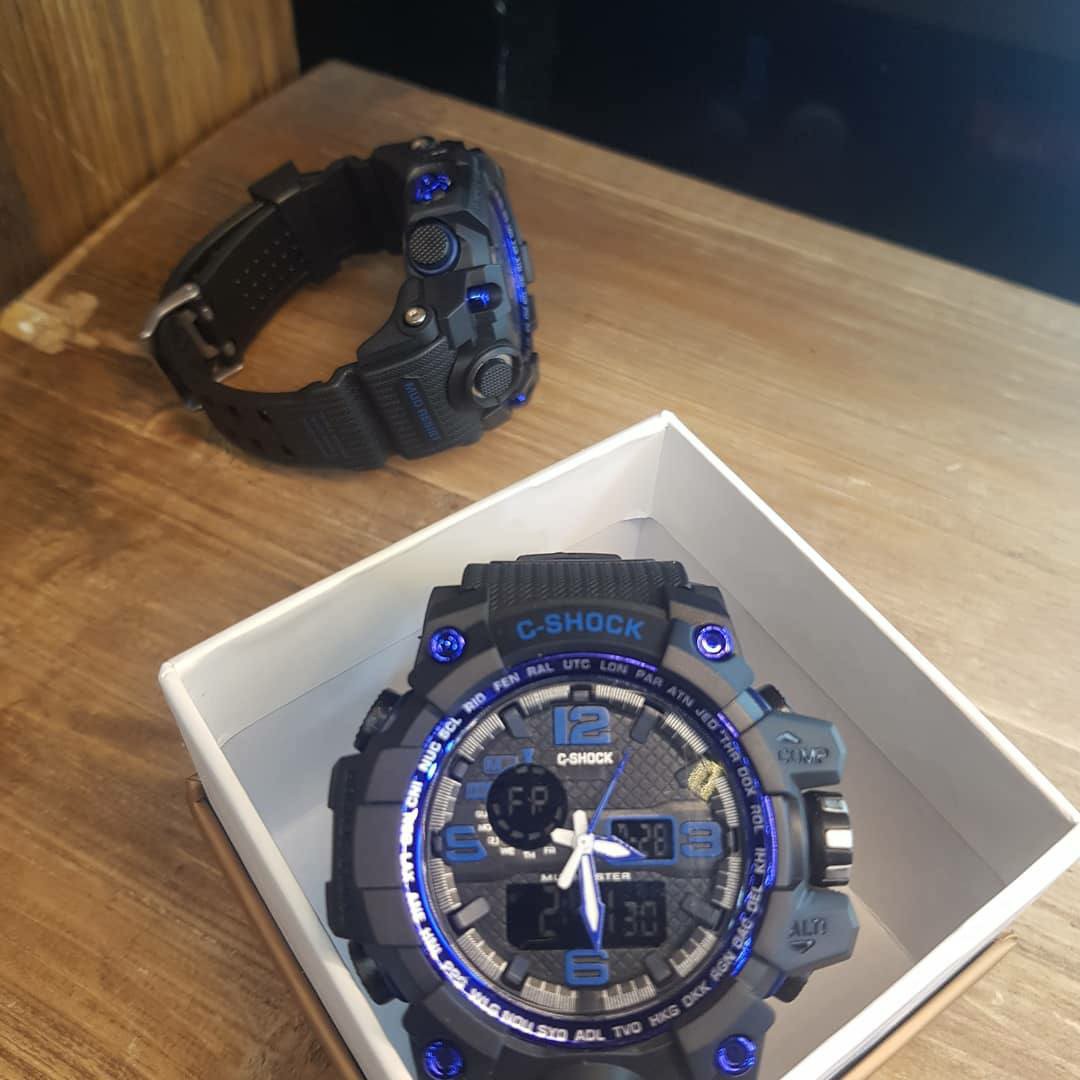 ساعت اسپرت دو زمانه جی شاک رنگبندی