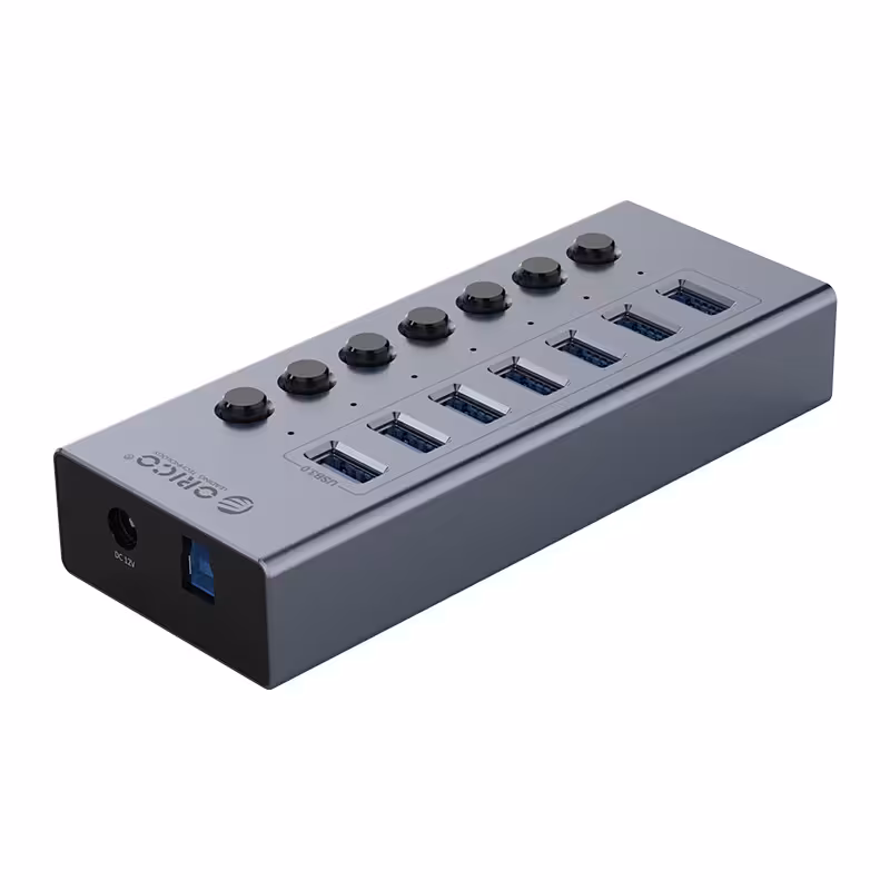 خرید هاب USB3.0 فلزی 7 پورت اوریکو ORICO BT2U3-7AB با بهترین قیمت