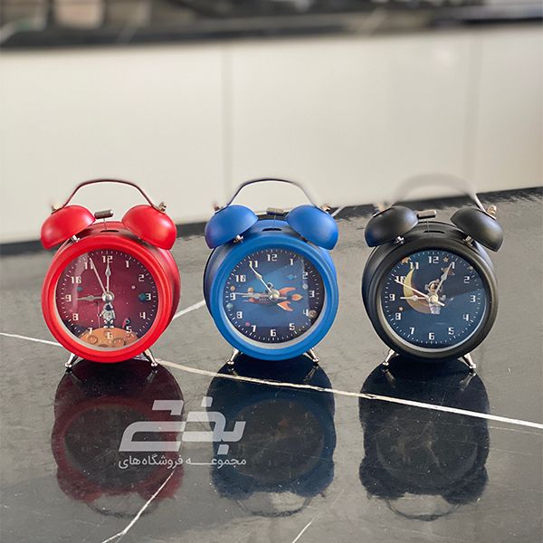 ساعت زنگ دار رنگی سایز متوسط
