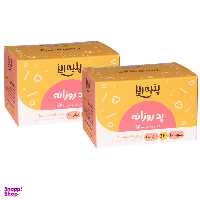 پد بهداشتی پنبه ریز مدل ultra thin سایز متوسط مجموعه 2 عددی