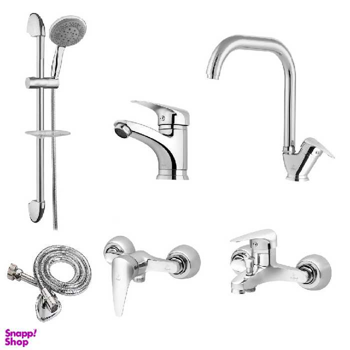 ست شیرآلات فاخته مدل ایتالیا مجموعه 6 عددی