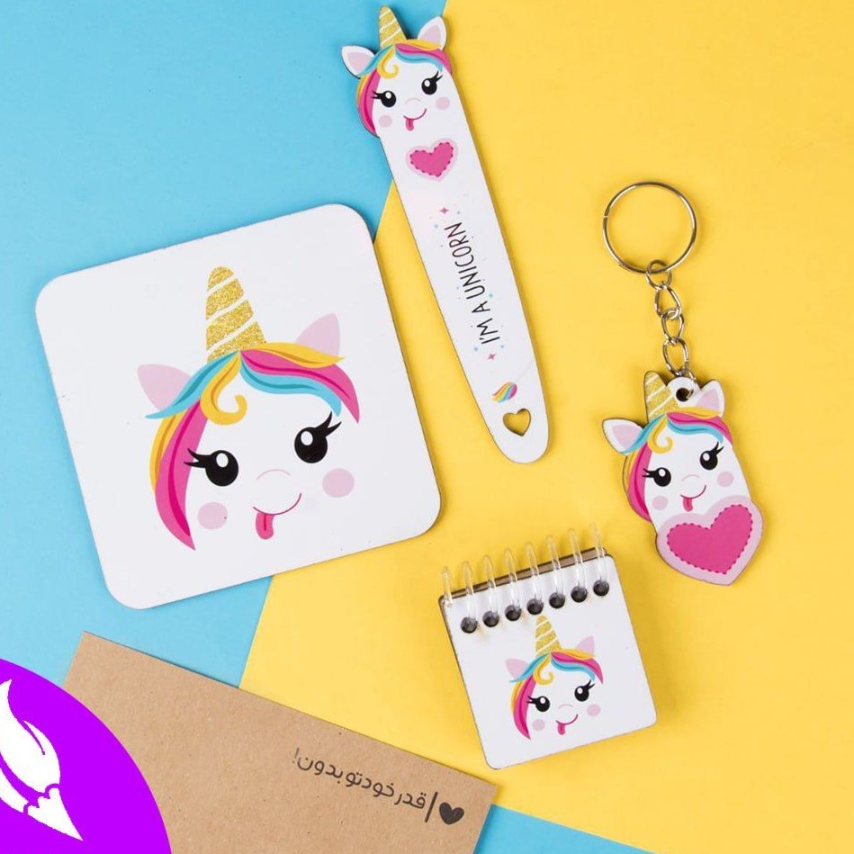 ست فانتزی 4تکه یونیکورن سفید