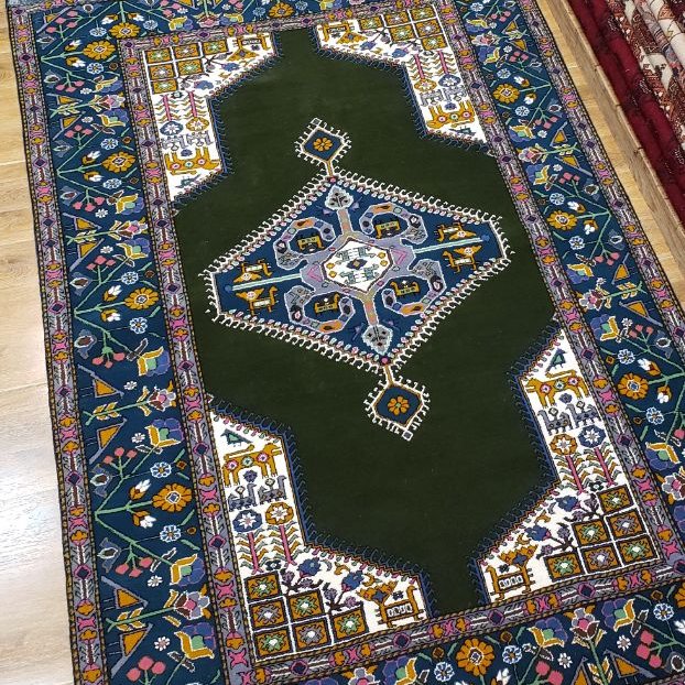 فرش دستبافت ابریشم ترکمن، فروش فوق العاده، 3 متری اعلا، ارسال رایگان