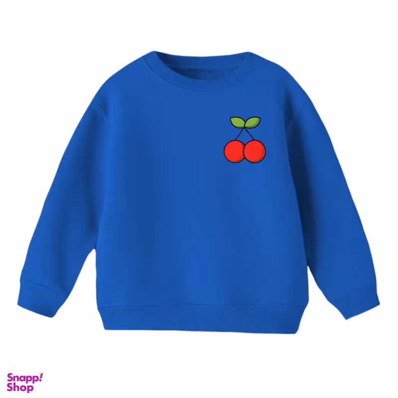 سویشرت بچگانه مدل گیلاس رنگ آبی