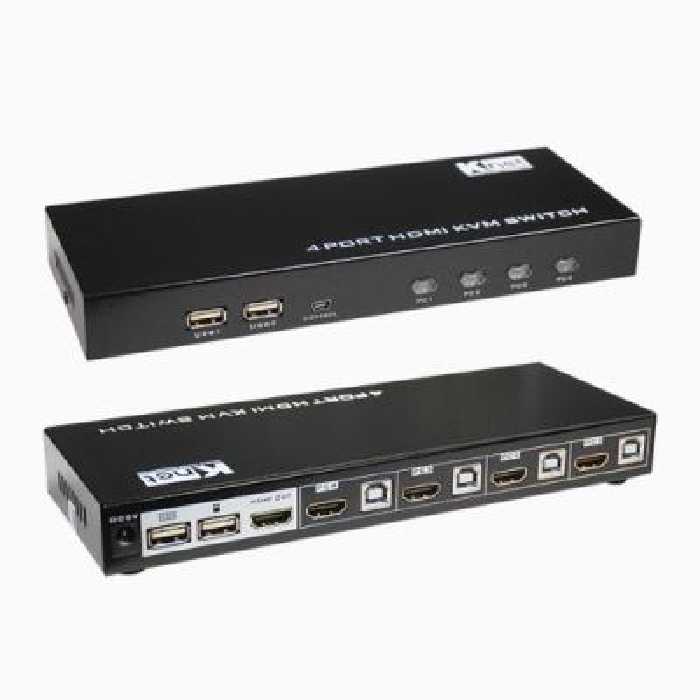 کی وی ام سوئیچ 4 پورت HDMI کی نت K-SWKH404