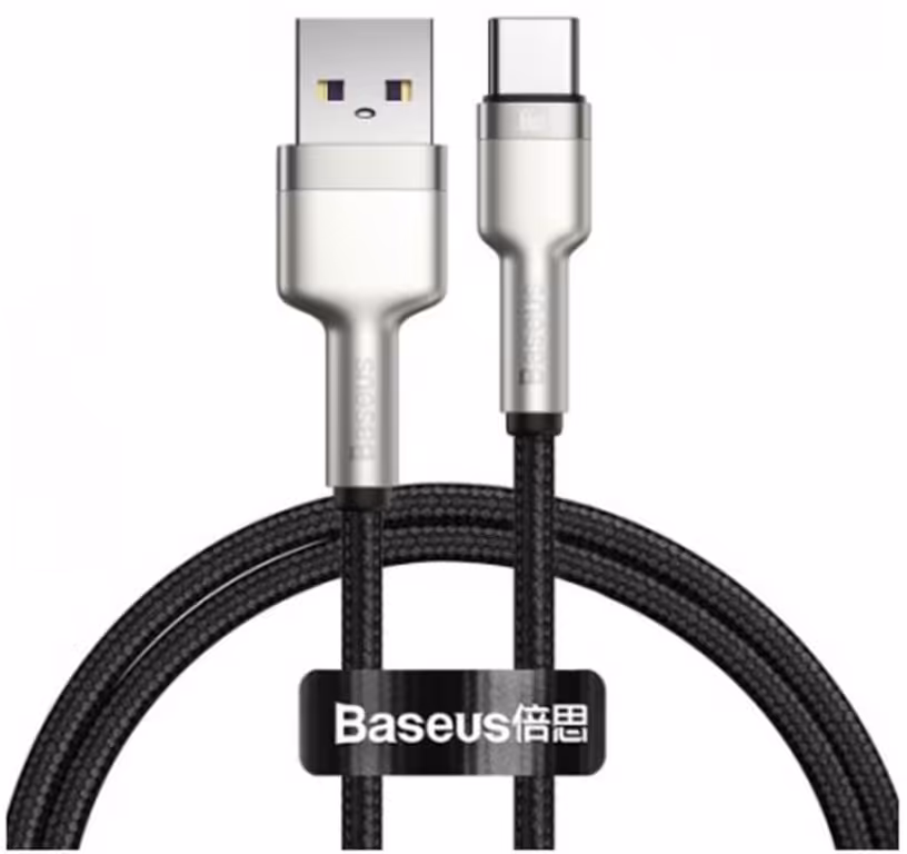 کابل شارژ تایپ سی فست شارژ باسئوس طول 1 متر توان 66 وات Baseus Cafule Series Metal CAKF0001