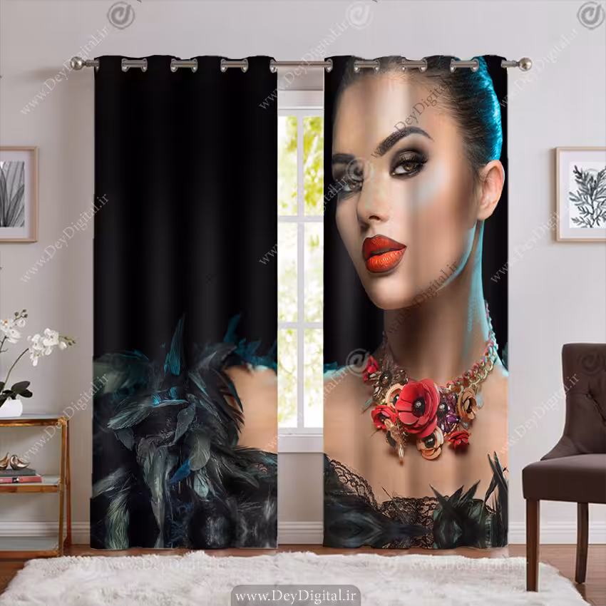 پرده چاپی چهره سه بعدی PK-6149