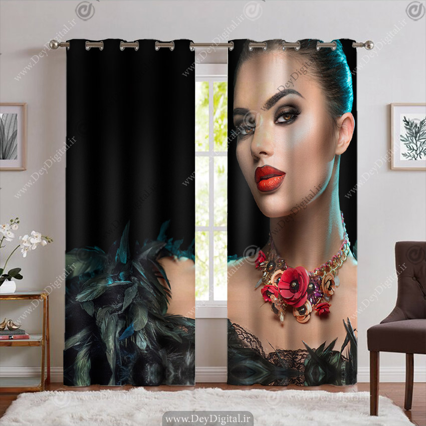 پرده چاپی چهره سه بعدی PK-6149