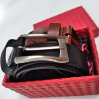 کمربند دولایه چرم 