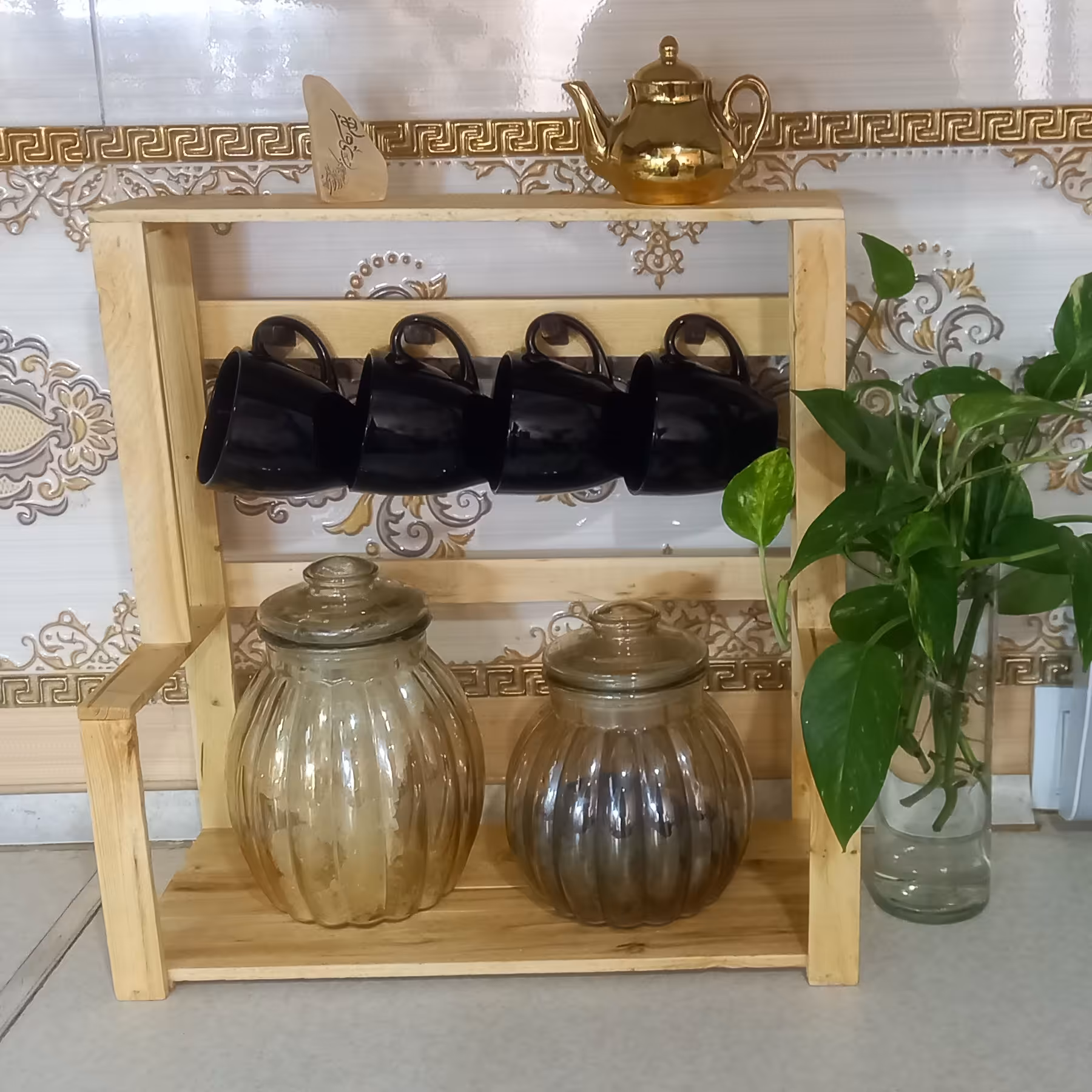استند چوبی آشپزخانه