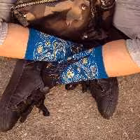 جوراب ساقدار طرح شب پر ستاره از ونگوگ اسپرت فری سایز