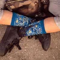 جوراب ساقدار طرح شب پر ستاره از ونگوگ اسپرت فری سایز