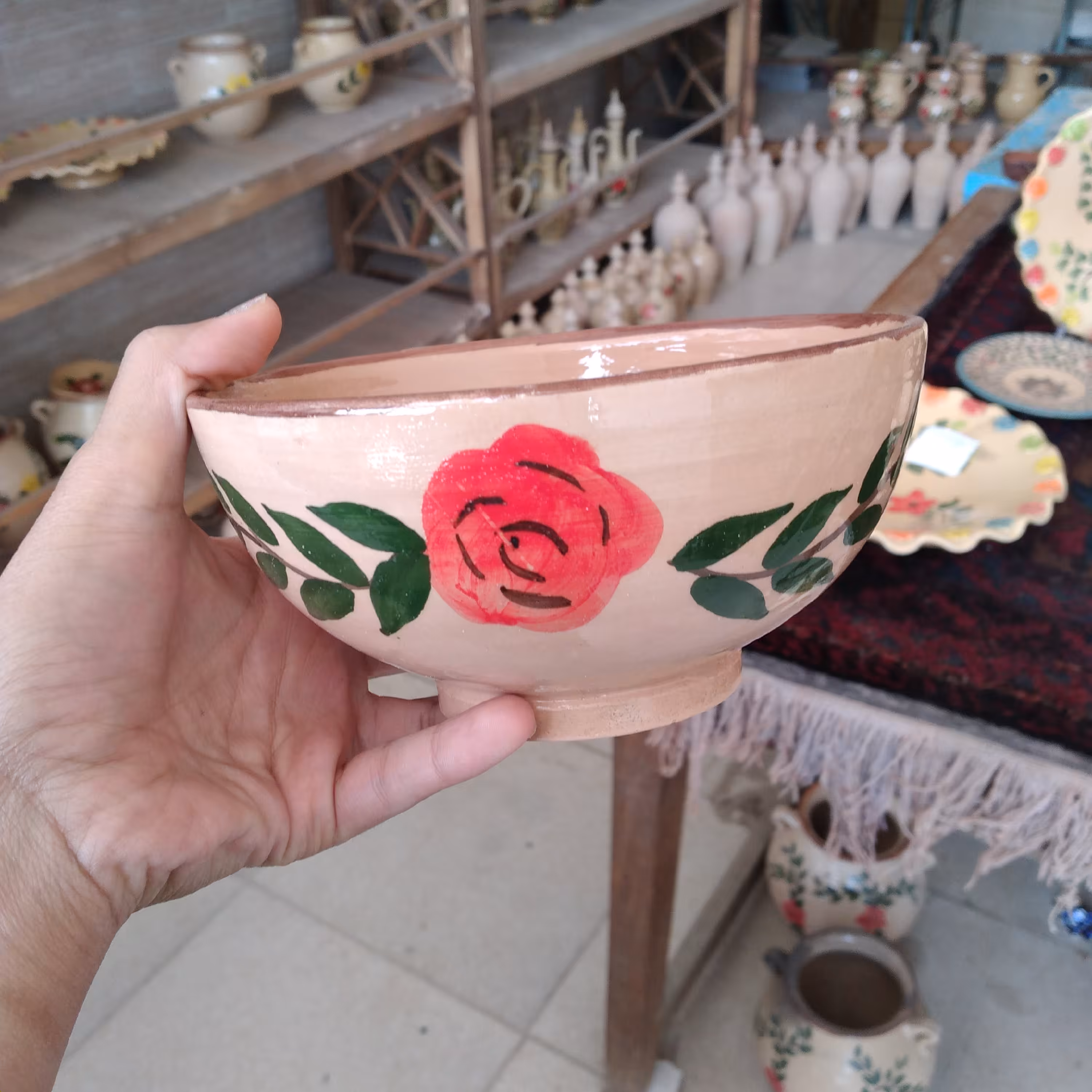 کاسه آبگوشت خوری لعابی