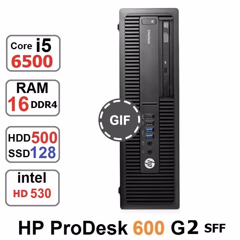 مینی کیس HP ProDesk 600 G2 SFF Core i5-6500 رم16و128