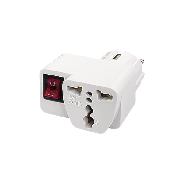 تبدیل برق 3 به 2 شاخه کلیددار TB-259