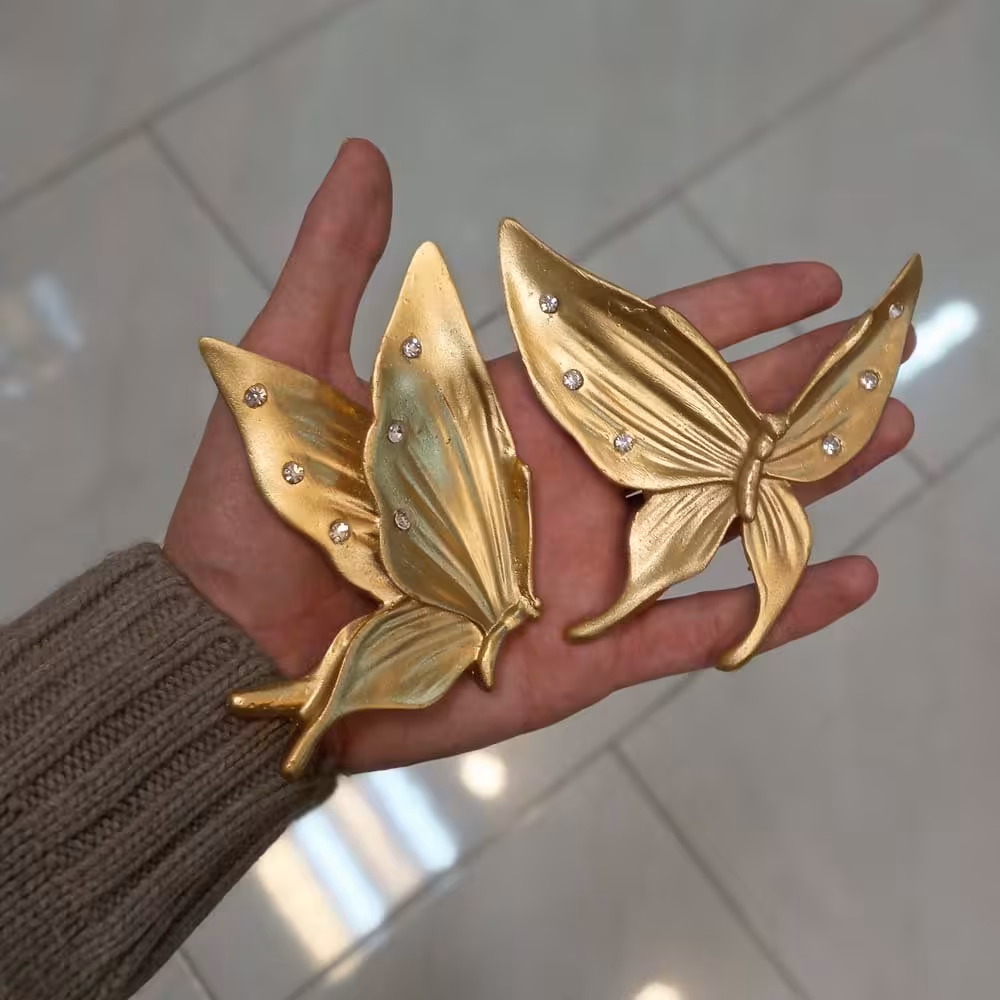 پروانه دیوار کوب طلایی 