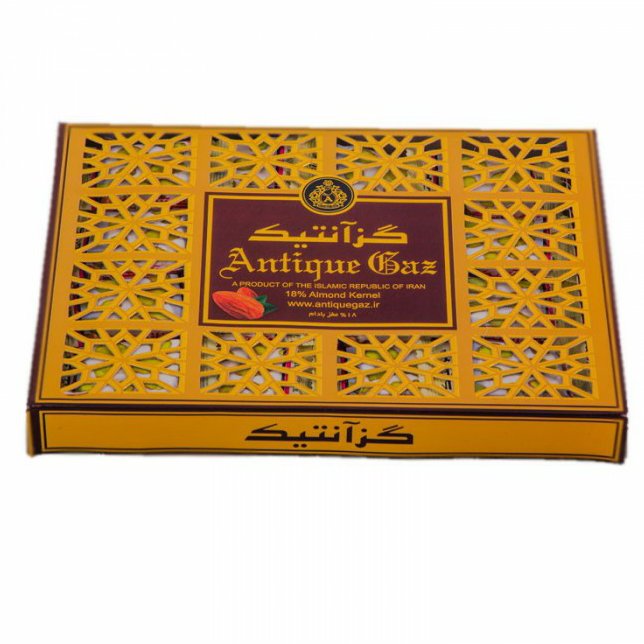 گز 18 درصد با مغز بادام برند آنتیک  ( 400گرمی)