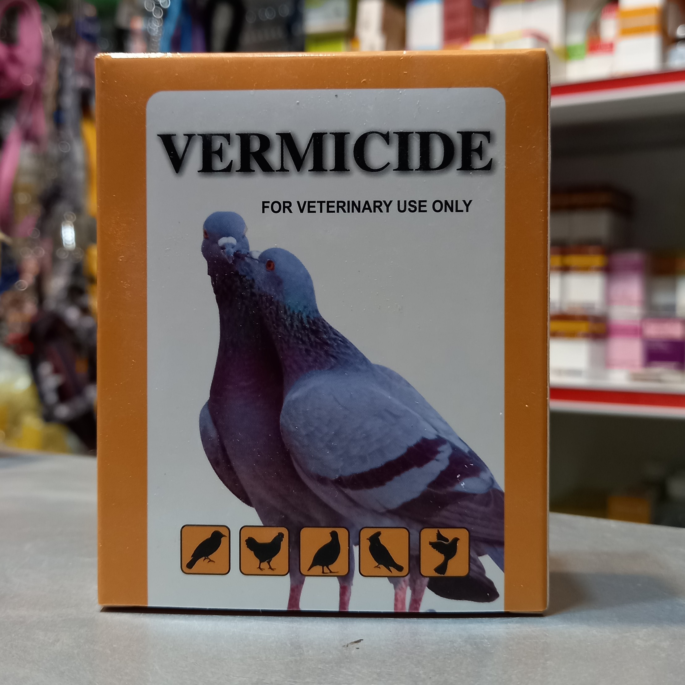 ضد انگل مخصوص پرندگان VERMICIDE ورق 10 عددی