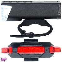 چراغ جلو و عقب دوچرخه مدل شارژی 200 لومن کد 760