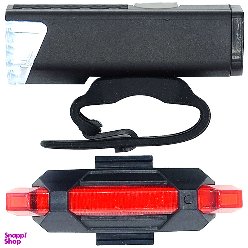 چراغ جلو و عقب دوچرخه مدل شارژی 200 لومن کد 760