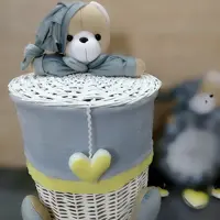 سبد لباس کودک مدل خرسی مناسب اسباب بازی و لباس چرک آرکولند