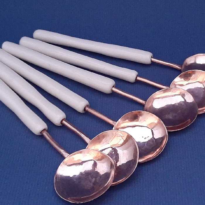 قاشق تلفیق مس وسرامیک