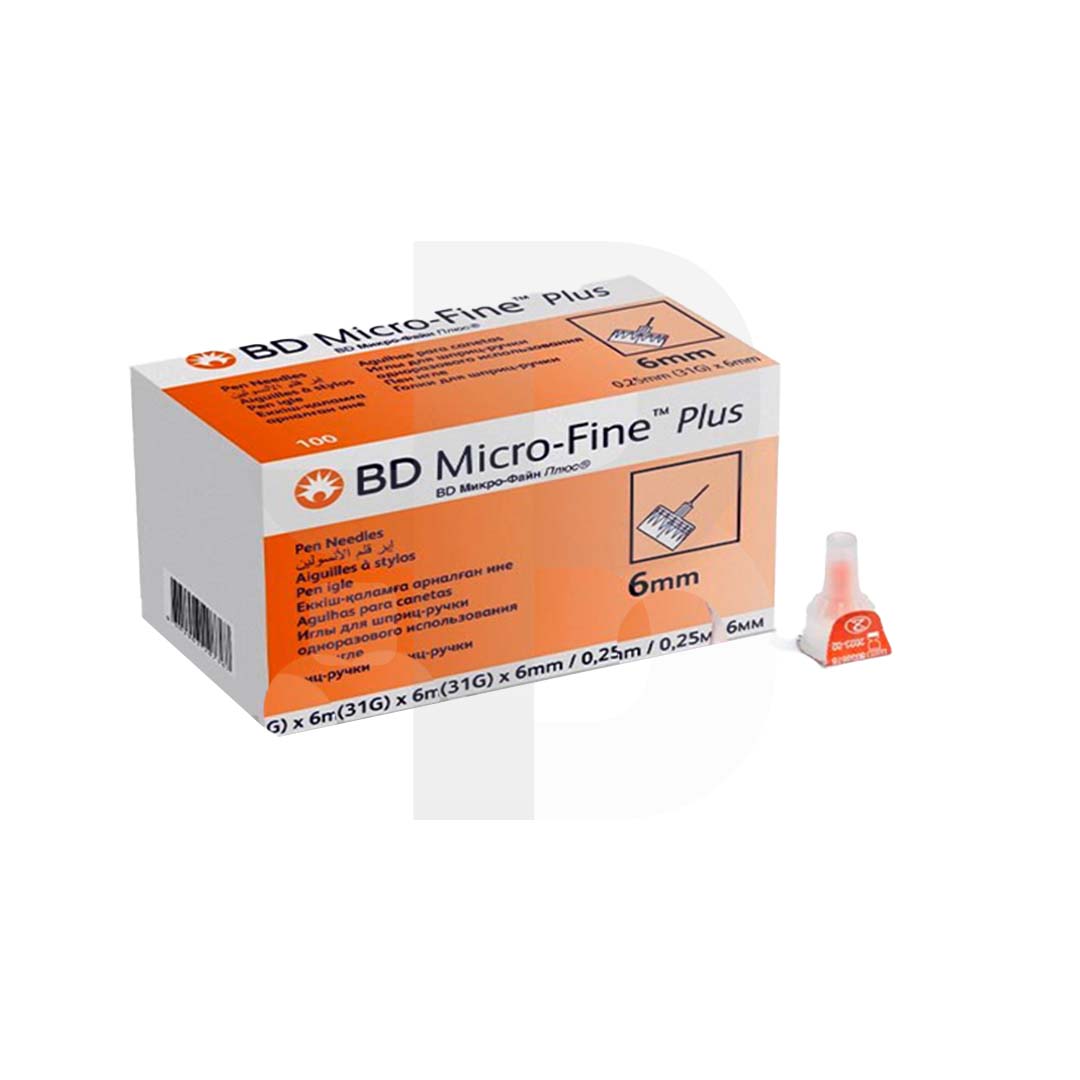 پن انسولین BD سایز 6 میلی متر