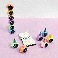 پک ماژیک هایلایت فانتزی فضانورد . هایلایتر فانتزی .  پک 5 رنگ ماژیک هایلایت