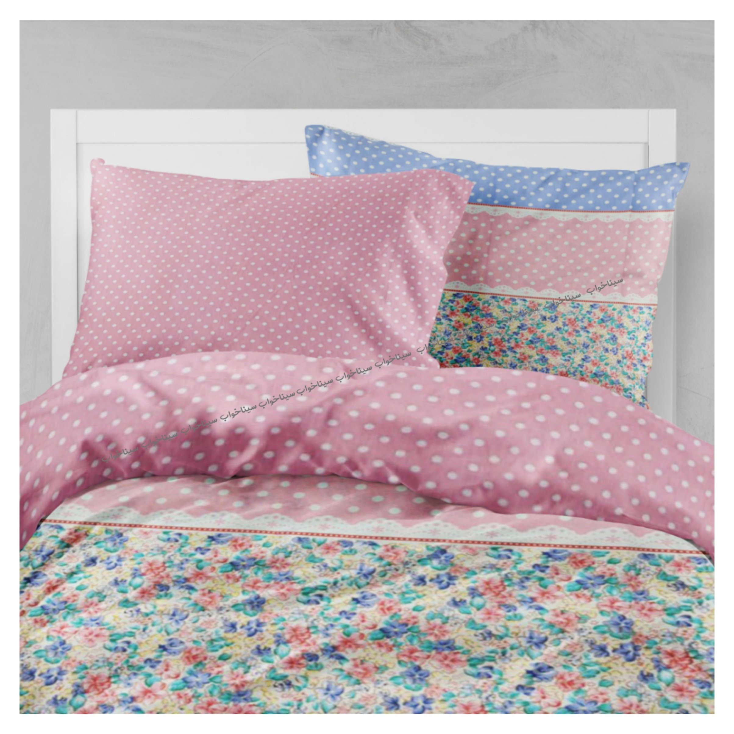 سرویس کاورروتختی سیناخواب مدل انگلیس هامی دو نفره 6 تکه