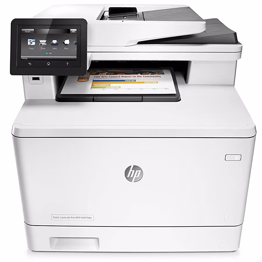پرینتر رنگی لیزری اچ پی مدل LaserJet Pro MFP M477fdn
