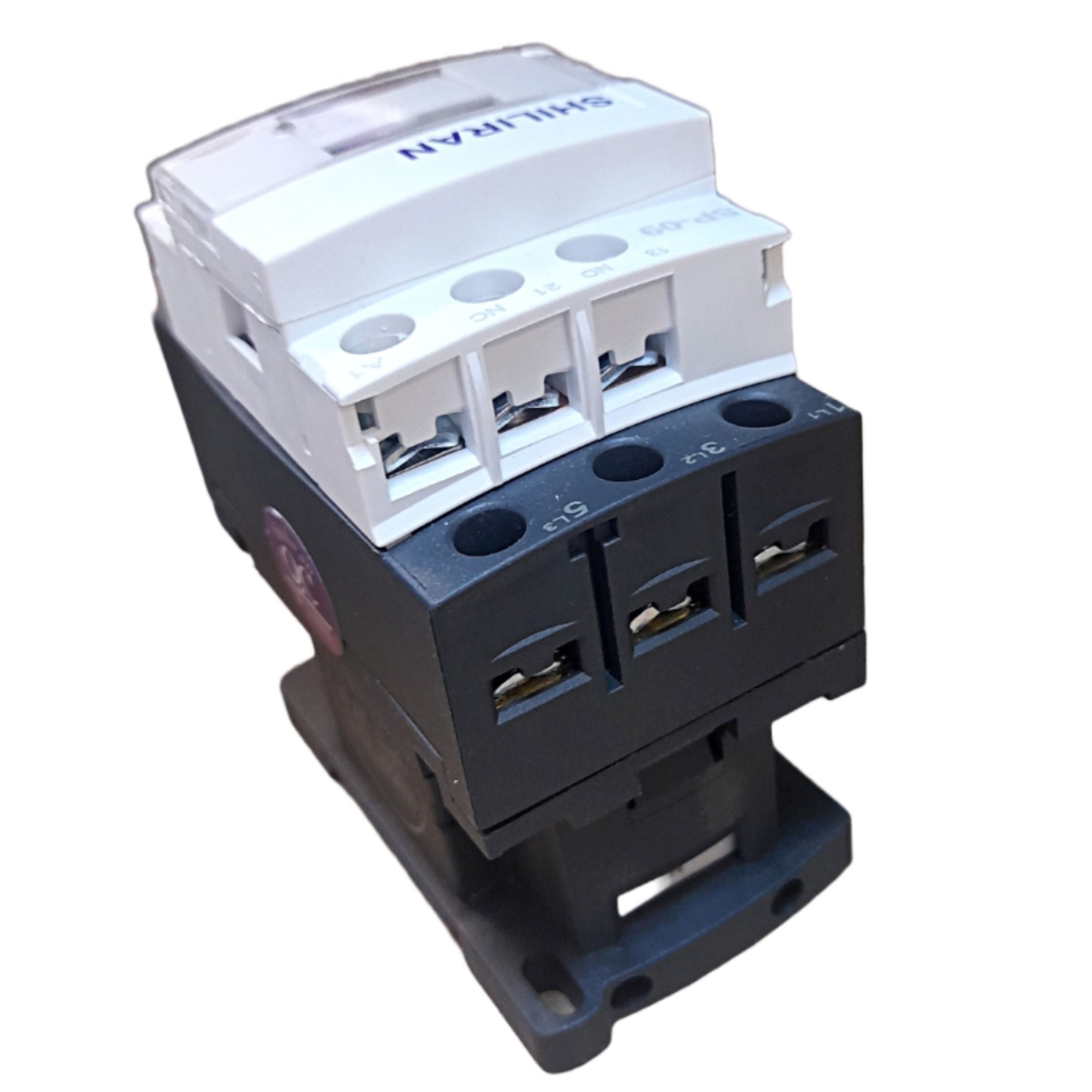 کنتاکتور 9 آمپر شیل ایران مدل SP-09 رنگ سفید