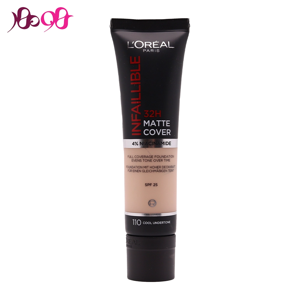 کرم پودر اینفالیبل لورال 32 ساعته شماره 110 (Matte Cover)