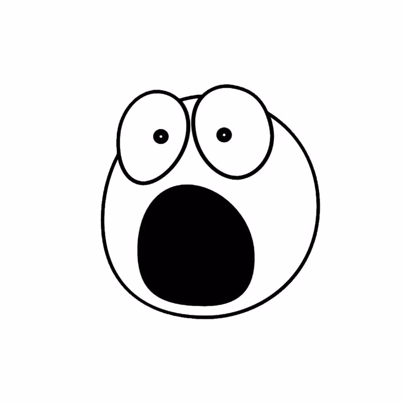 استیکر لپ تاپ طرح ایموجی ترس