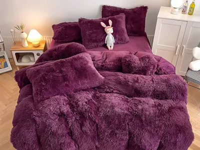 روتختی خز دار 4 تکه خارجی