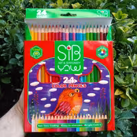 مداد رنگی 24 رنگ سیب دارای استاندارد اروپا فاقد مواد سمی
