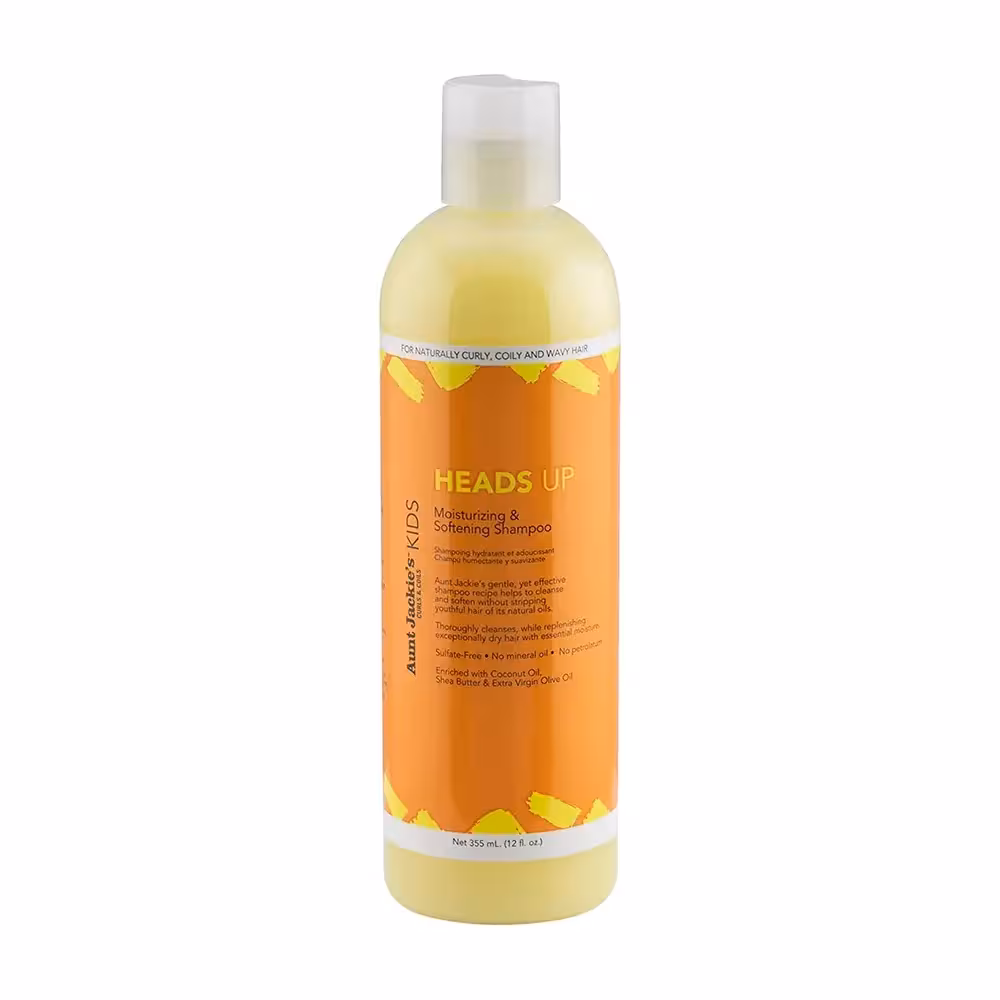 شامپو مو کودک آنت جکیز Aunt Jackie's Kids Heads Up Moisturizing and Softening Shampoo 355ml