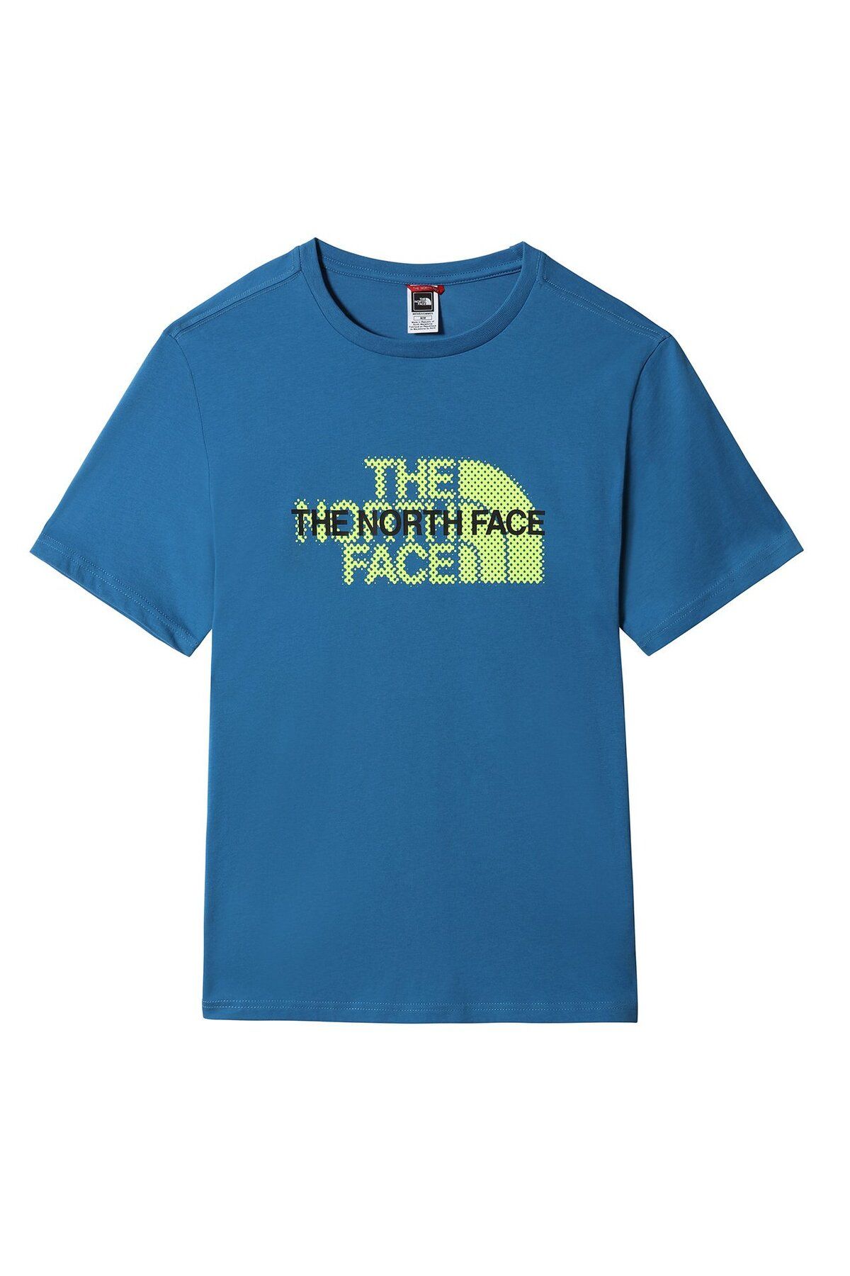 تی شرت آبی مردانه سه راهی گرافیکی The North Face