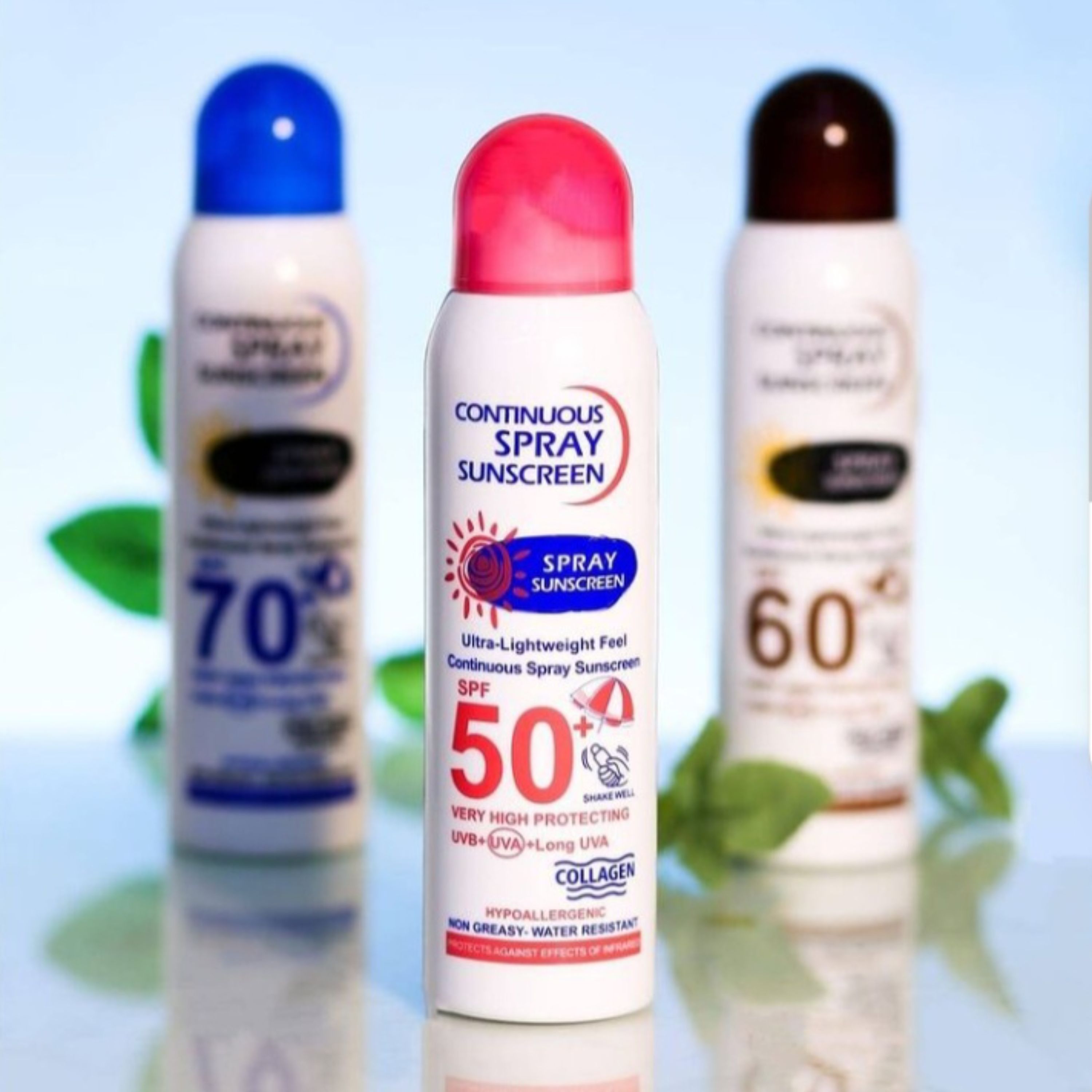 اسپری ضدآفتاب وکالی spf50 وspf60و70