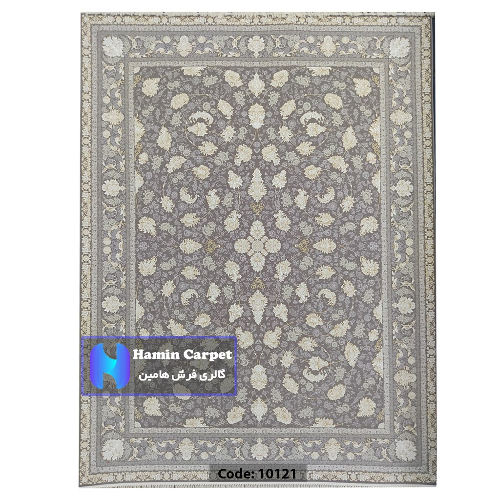 فرش 12 متری 1200 شانه تراکم 3600  نخ اکلریک گل برجسته کد AR10121