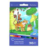 مداد رنگی 36 رنگ سی.کلاس طرح ببر کد 141636
