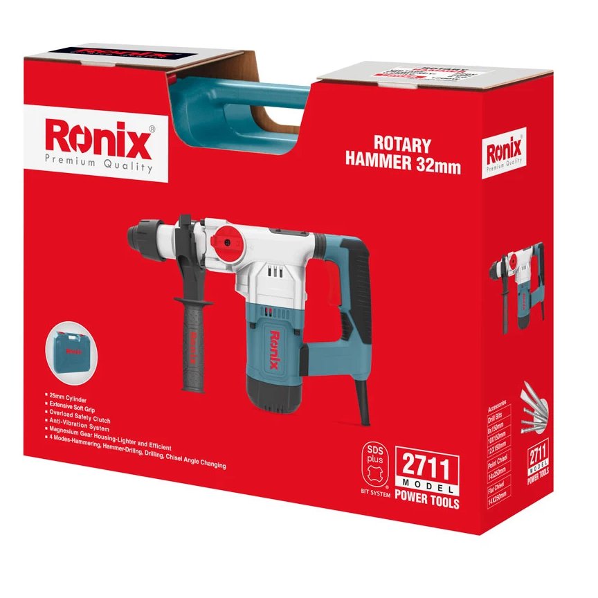 دریل بتن کن 5 کیلویی  2711 رونیکس 1200 وات 5 ژول