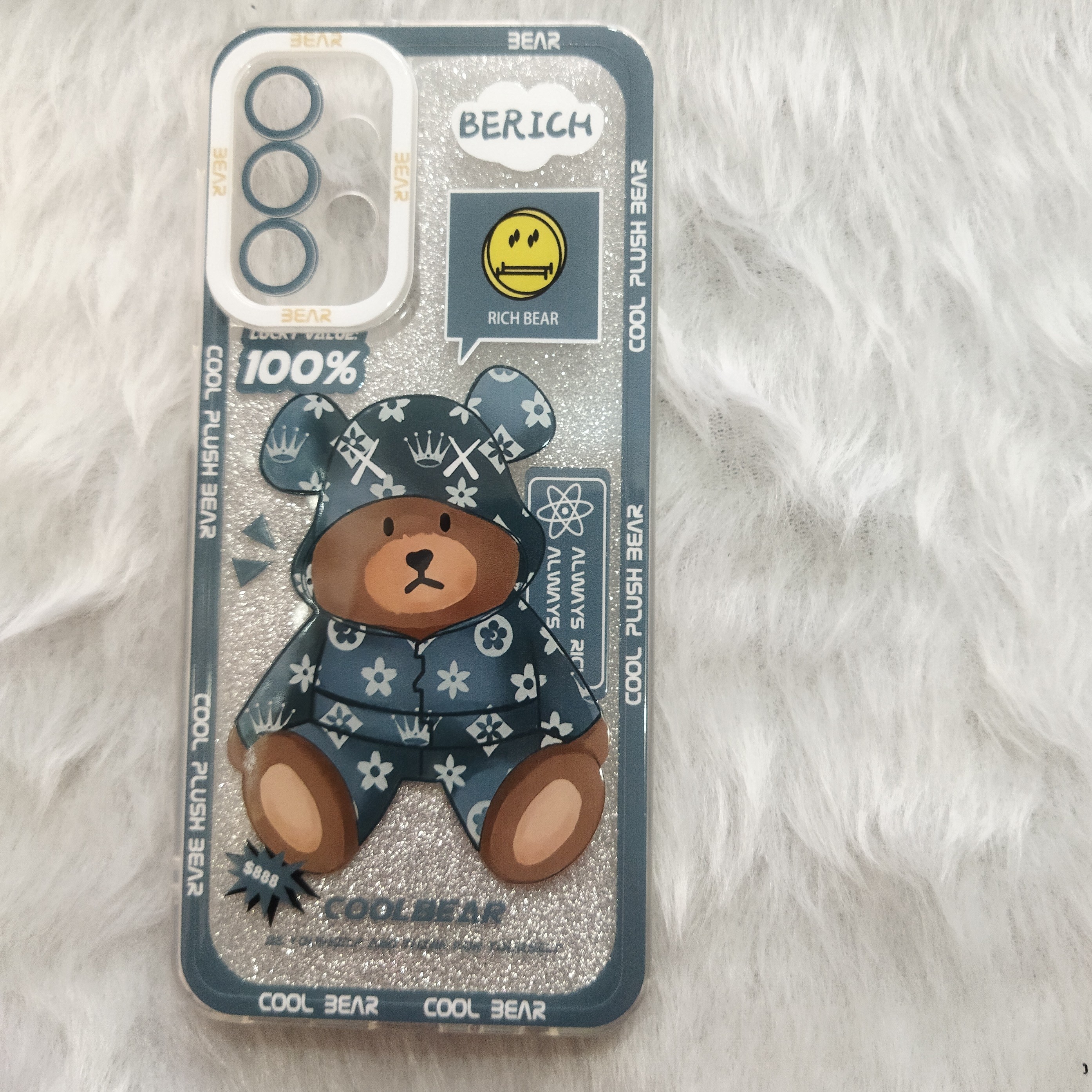 گارد شفاف اکلیلی سامسونگ   A13 4Gو A23 طرح میکی موس و خرس عروسکی 