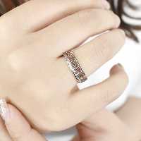 انگشتر برند ژوپینگ نگین دار طرح ورساج سایز 7 کد 8039 