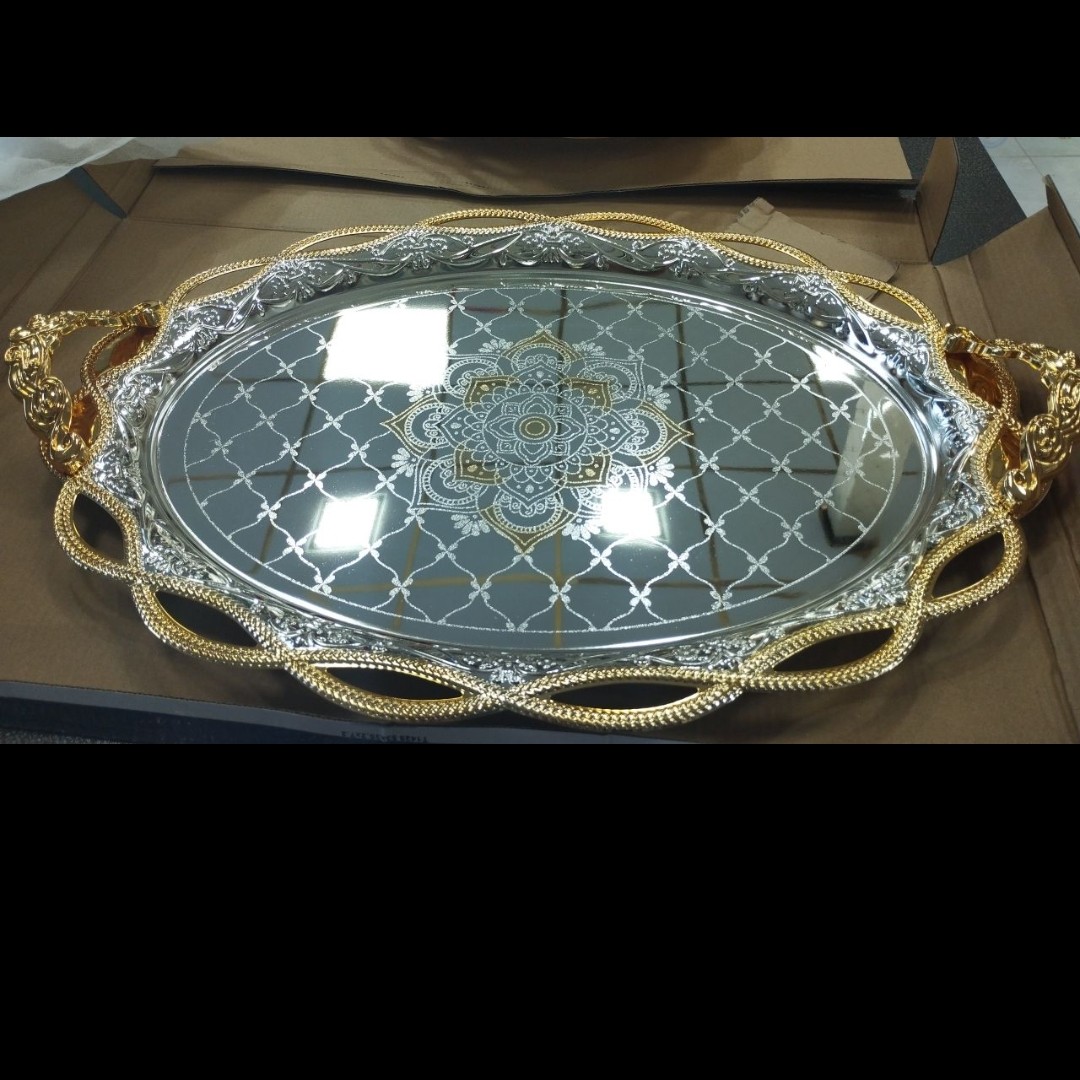 سینی سه تیکه المانی حک شده