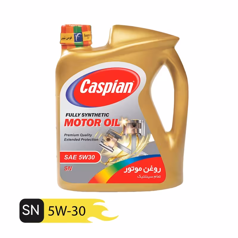 روغن موتور کاسپین مدل 5W-30 SN حجم 4 لیتر