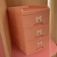 دراور  باکس فایل سه کشو صورتی 