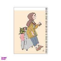 دفتر مشق 100 برگ بامبیلیپ طرح دختر عکاس و سفر کد 4667432