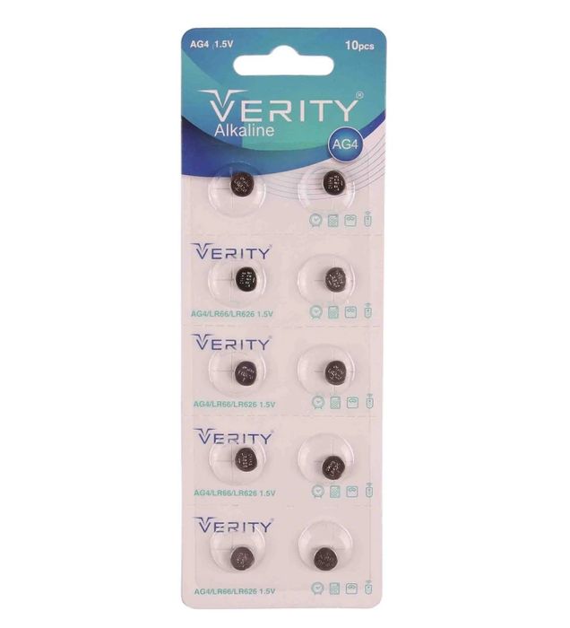 باتری ساعت وریتی مدل LR626 AG4 377 بسته 10 عددی