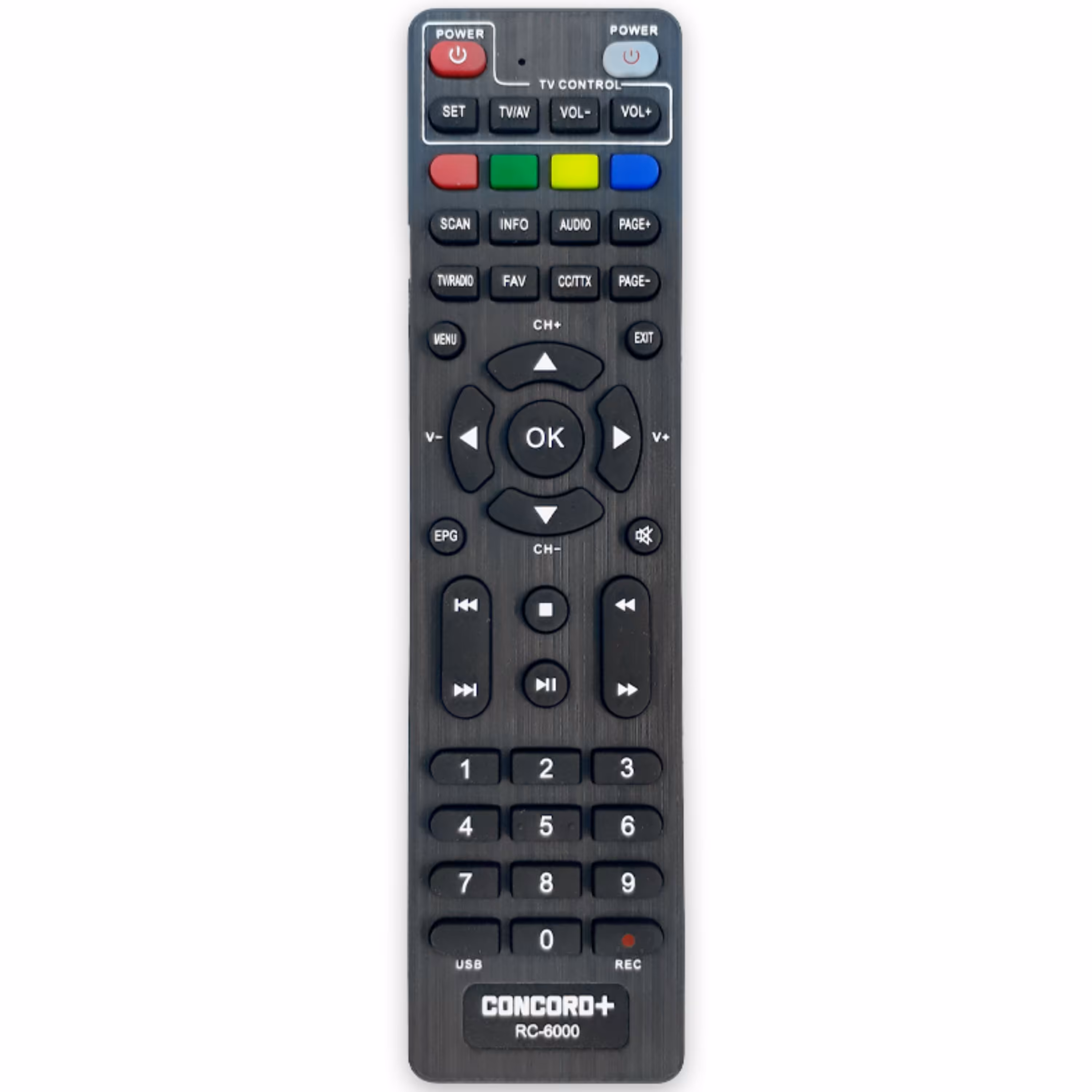 کنترل گیرنده دیجیتال کنکورد پلاس CONCORD مدل RC - 6000